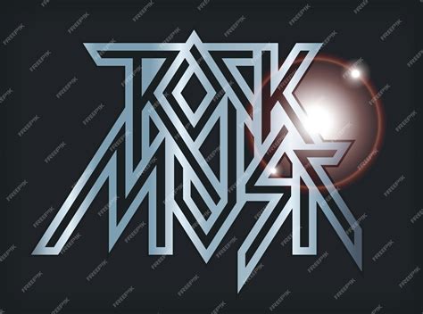 Premium Vector | Rock music label