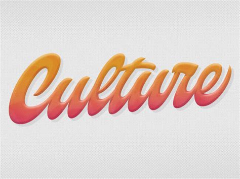 Culture Lettering by Andy A on Dribbble