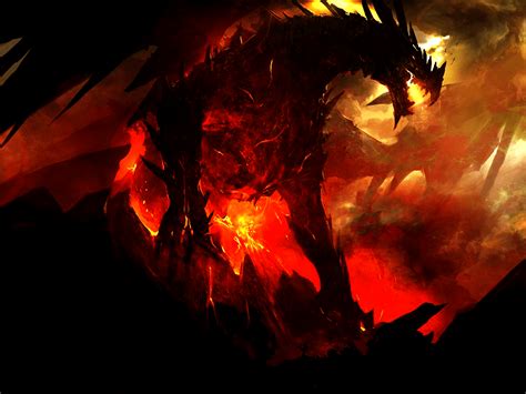 Black Fire Dragon Wallpapers - Top Free Black Fire Dragon Backgrounds - WallpaperAccess