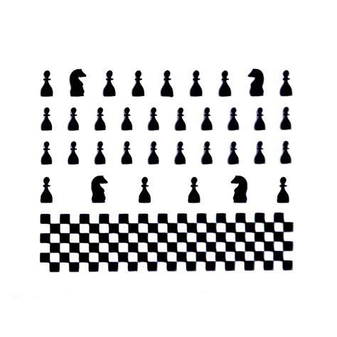 Games Chess Board Black Nail Stickers - Nail Stickers | ShopKeeki