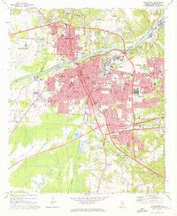 Map of Tuscaloosa, AL in 1971 | Pastmaps