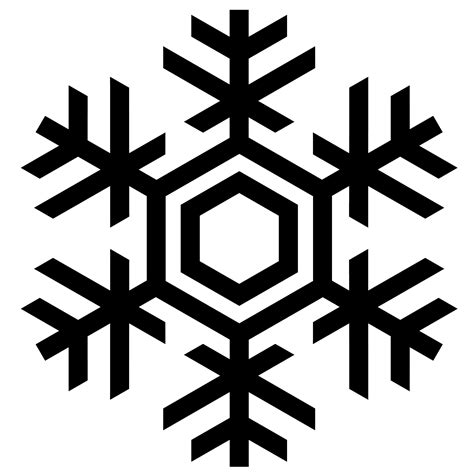 Snowflake silhouette PNG image