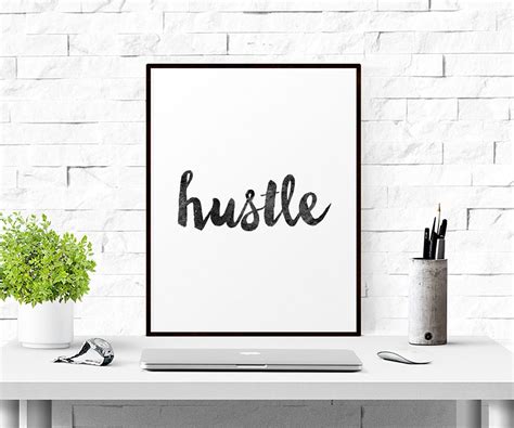 Hustle Print Hustle Art Hustle Poster Hustle by GemsQueen on Etsy