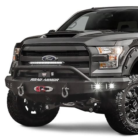 Road Armor® - Ford F-150 2015 Stealth Series Full Width Front Winch HD Bumper with Pre-Runner Guard