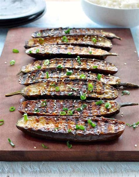 Grilled Miso Glazed Japanese Eggplant | RecipeTin Eats