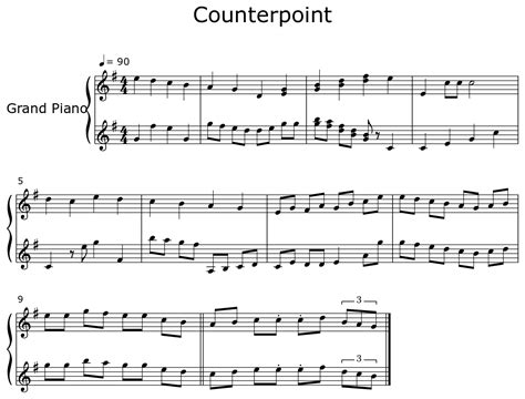 Counterpoint - Sheet music for Piano