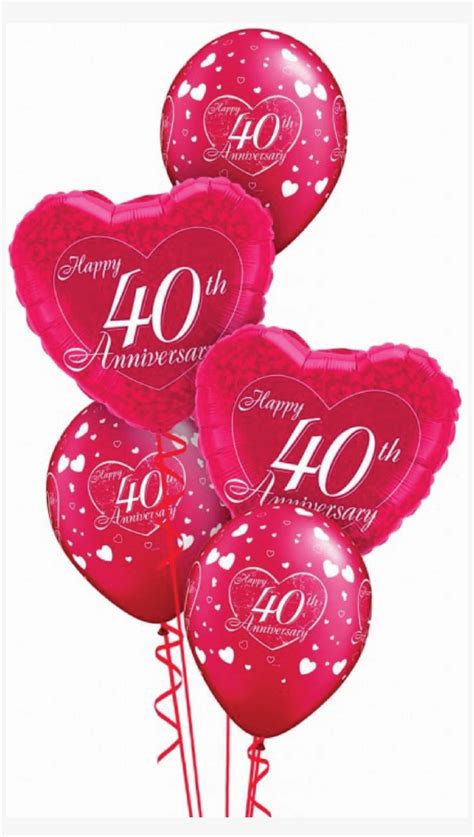 Happy 40th Anniversary Free Clipart