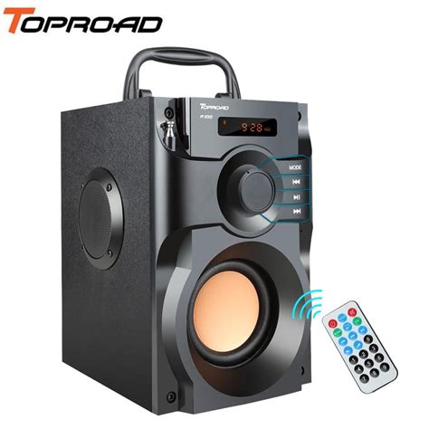 TOPROAD Big Power Bluetooth Speaker Wireless Stereo Sub-woofer Heavy Bass Speakers Mu ...