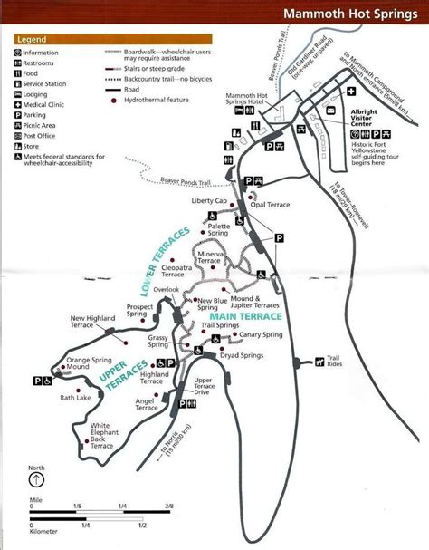 Map of Mammoth Hot Springs | Visit yellowstone, Yellowstone national ...