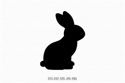 easter bunny rabbit silhouette svg (225715) | SVGs | Design Bundles