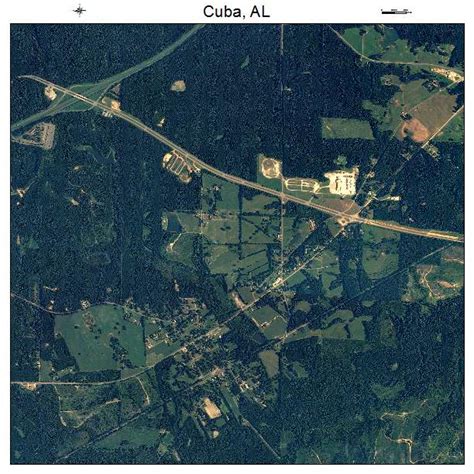 Aerial Photography Map of Cuba, AL Alabama