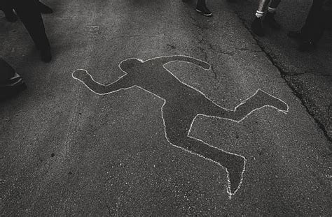 Crime Scene Chalk Drawings Stock Photos, Pictures & Royalty-Free Images - iStock