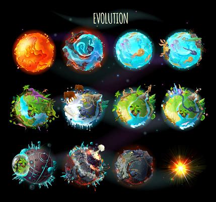 Evolution Of Earth Vector Concept Illustration Stock Illustration - Download Image Now - iStock