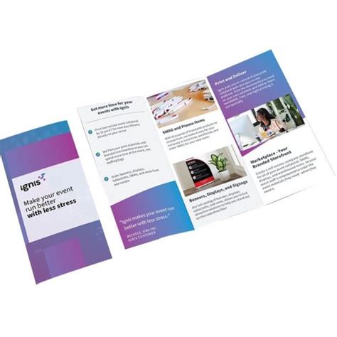 tri fold brochure printing - YBJ Book Printing