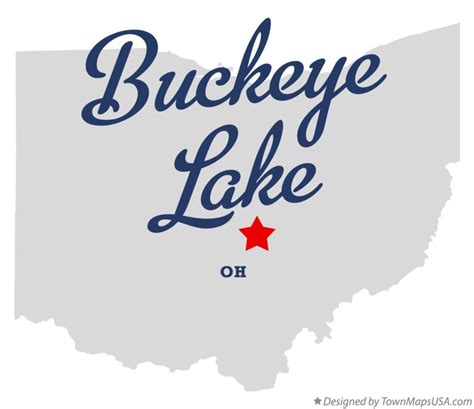 Map of Buckeye Lake, OH, Ohio