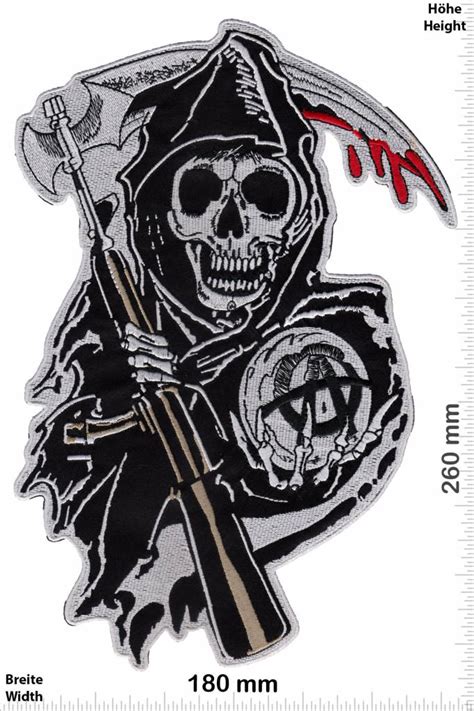 Sons of Anarchy - Patch - Back Patches - Patch Keychains Stickers - giga-patch.com - Biggest ...