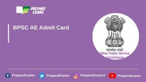 BPSC AE Admit Card 2022 PDF (Released) - PrepareExams