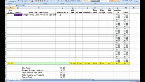 Small Business Inventory Spreadsheet Template | Template Business