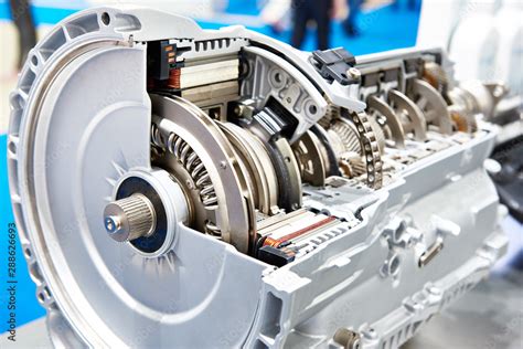 8-speed hybrid gearbox Stock Photo | Adobe Stock