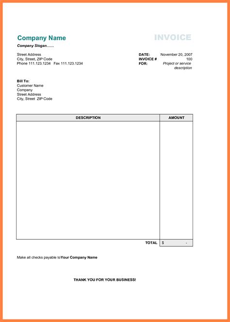 Pin on Invoice template