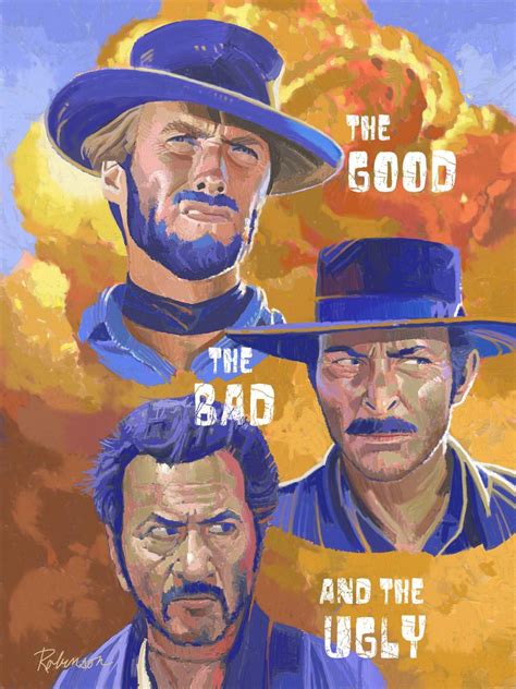 The Good The Bad And The Ugly (1965) | Poster By David_Robinson