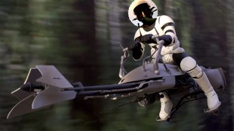 Star Wars Drone - Speeder Bike in "Endor" - YouTube