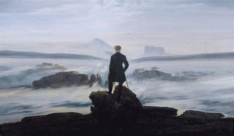 Der Wanderer über dem Nebelmeer (Caspar David Friedrich) | Caspar david friedrich, Art history ...