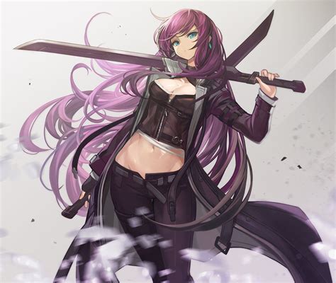 굼랏//グムラット on Twitter | Anime characters, Anime purple hair, Anime warrior