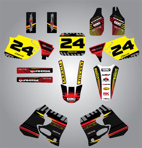 Honda 125cc + Factory Style full Sticker Kit - MotoXart