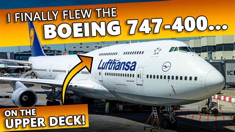 So I Flew on Lufthansa's Boeing 747-400... - YouTube