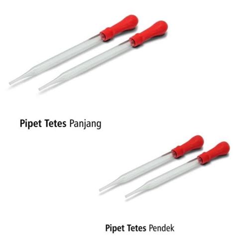 Pipet Tetes Kaca Panjang Pendek Dot Merah | Lazada Indonesia