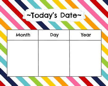 Today's Date Mini Poster by Lisa Sut | TPT