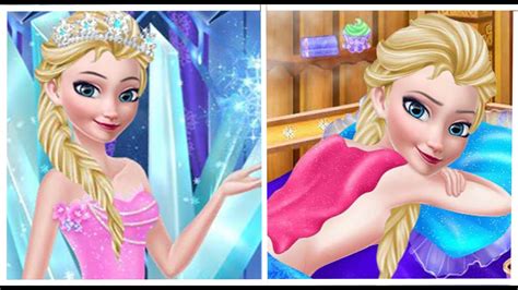 ♥Disney Frozen Game - Frozen Makover Elsa Spa Baby Videos Games For Kids ♥ - YouTube