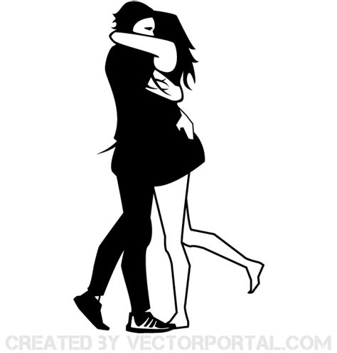 Silhouette Of Couple Hugging at GetDrawings | Free download