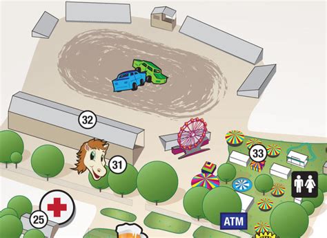 Yuma County Fair Map Illustration - MGM Design - Graphic Design & Website Design Firm in Yuma, AZ