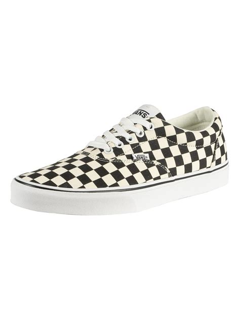 Vans Canvas Doheny Checkerboard Trainers in Black/White (Black) for Men - Save 14% - Lyst