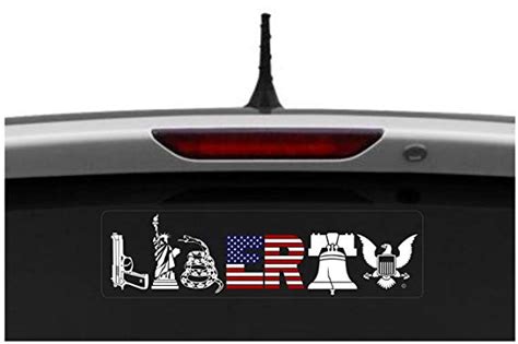 Amazon.com: Patriotic Window Decal Bumper Sticker | Liberty Decal for Truck Car Jeep Rear Window ...