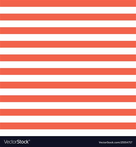 Horizontal red and white stripes seamless Vector Image