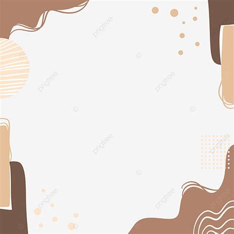 Minimalist Aesthetic Hd Transparent, Aesthetic Minimalist Pastel Brown Abstract Frame ...