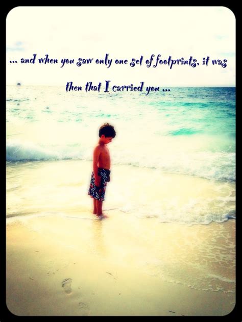 Footprints in the sand | Memories, Motivational quotes, Quotes