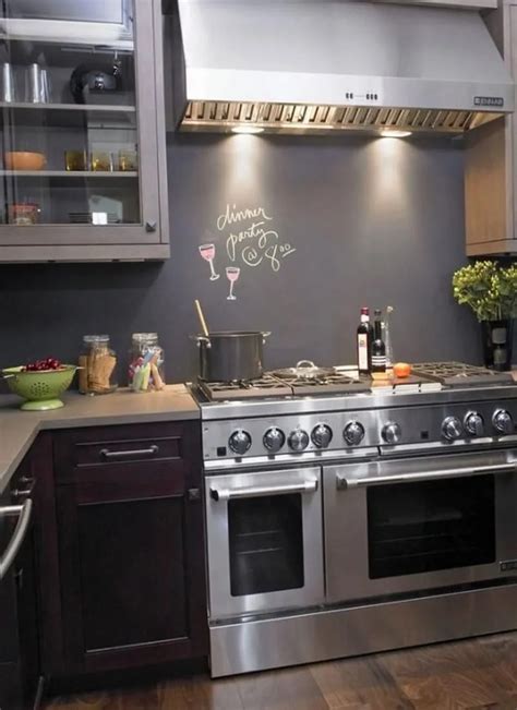 9 Super-Cool Kitchen Designs with Chalkboard Wall - https://interioridea.net/