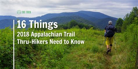 16 Things 2018 Appalachian Trail Thru-Hikers Need To Know - The Trek | Appalachian trail, Thru ...