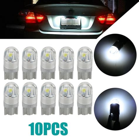 T10 Light LED Replacement Bulbs, EEEkit 10pcs 2-SMD 12V 194 168 2825 ...