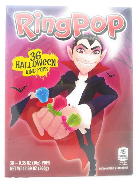 Amazon.com : Ring Pop 36 Halloween Ring Pops Box Set : Grocery ...