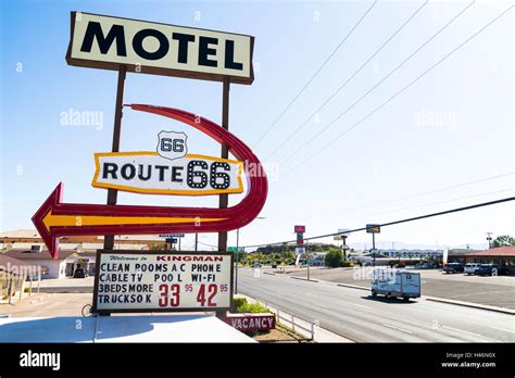 Motel Route 66 in Kingman, Arizona, USA Stock Photo - Alamy