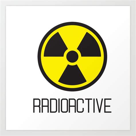 radioactive logo Art Print by Iskanderox | Society6