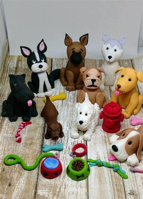 Fondant Dog Cake Toppers Fondant Dogs Dog Lover Party German Shepherd ...