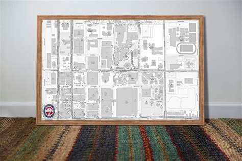 University of Arizona Map - Etsy