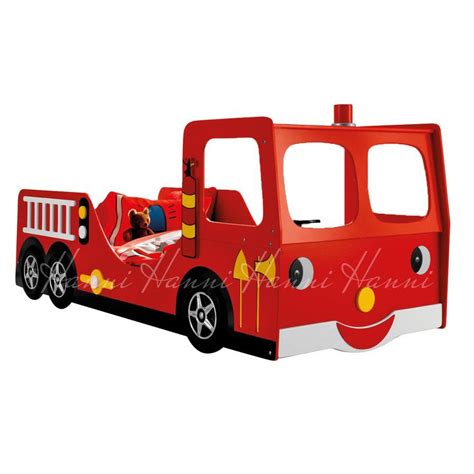 Fire Engine Kids Single Car Bed | Car bed, Convertible toddler bed, Zoomie kids