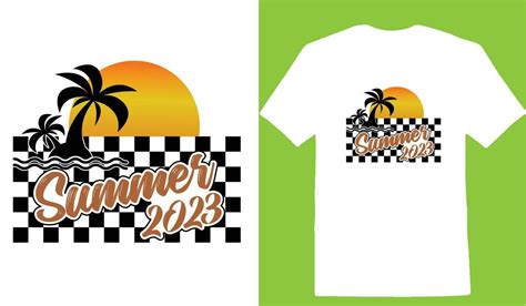 Summer 2023 T-shirt 24491812 Vector Art at Vecteezy